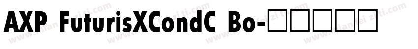 AXP FuturisXCondC Bo字体转换